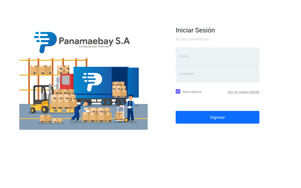Plataforma Web de Courier - Panama